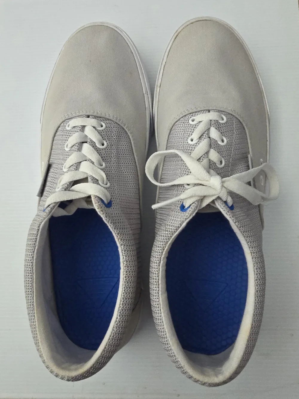 Columbia Men's Slack Tide Light Gray Canvas Boat Shoes